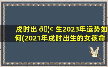 戌时出 🦢 生2023年运势如何(2021年戌时出生的女孩命 🌻 运)